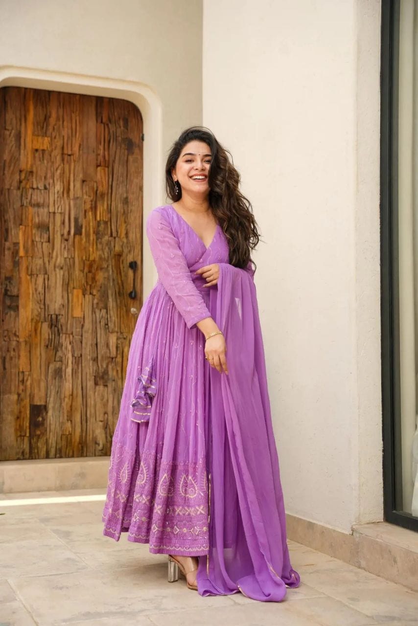 Hemshree Purple Suit Set