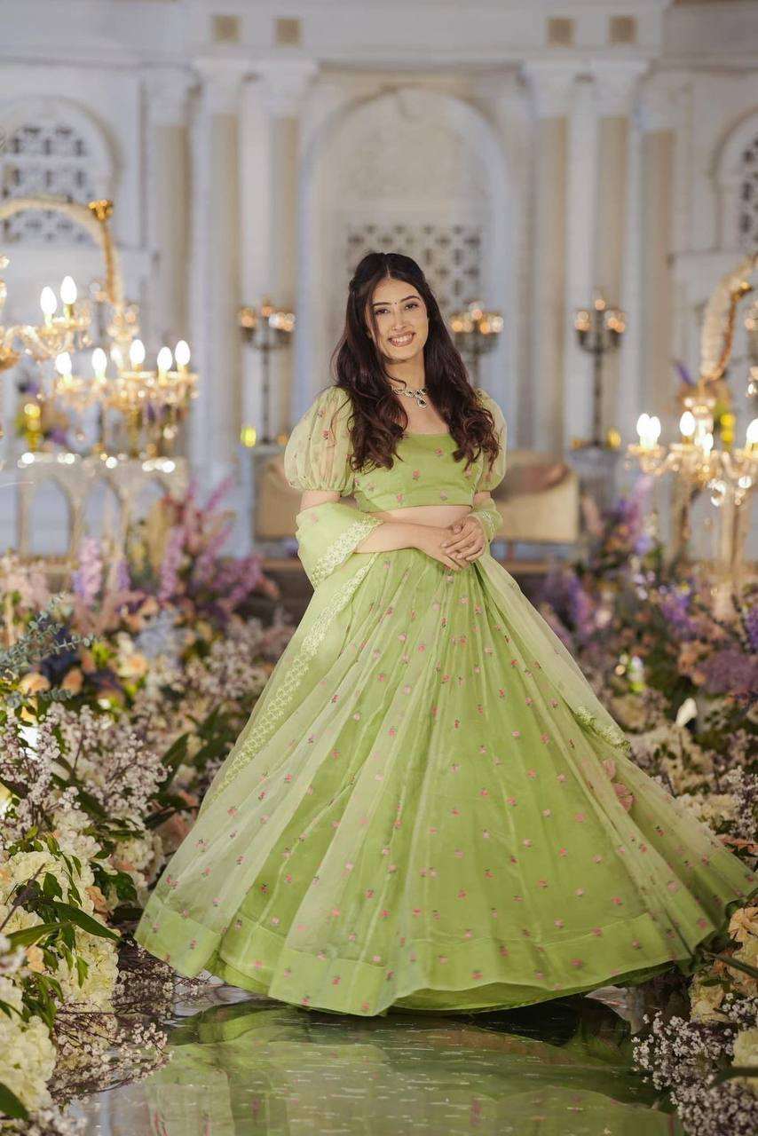 Mint Lehenga